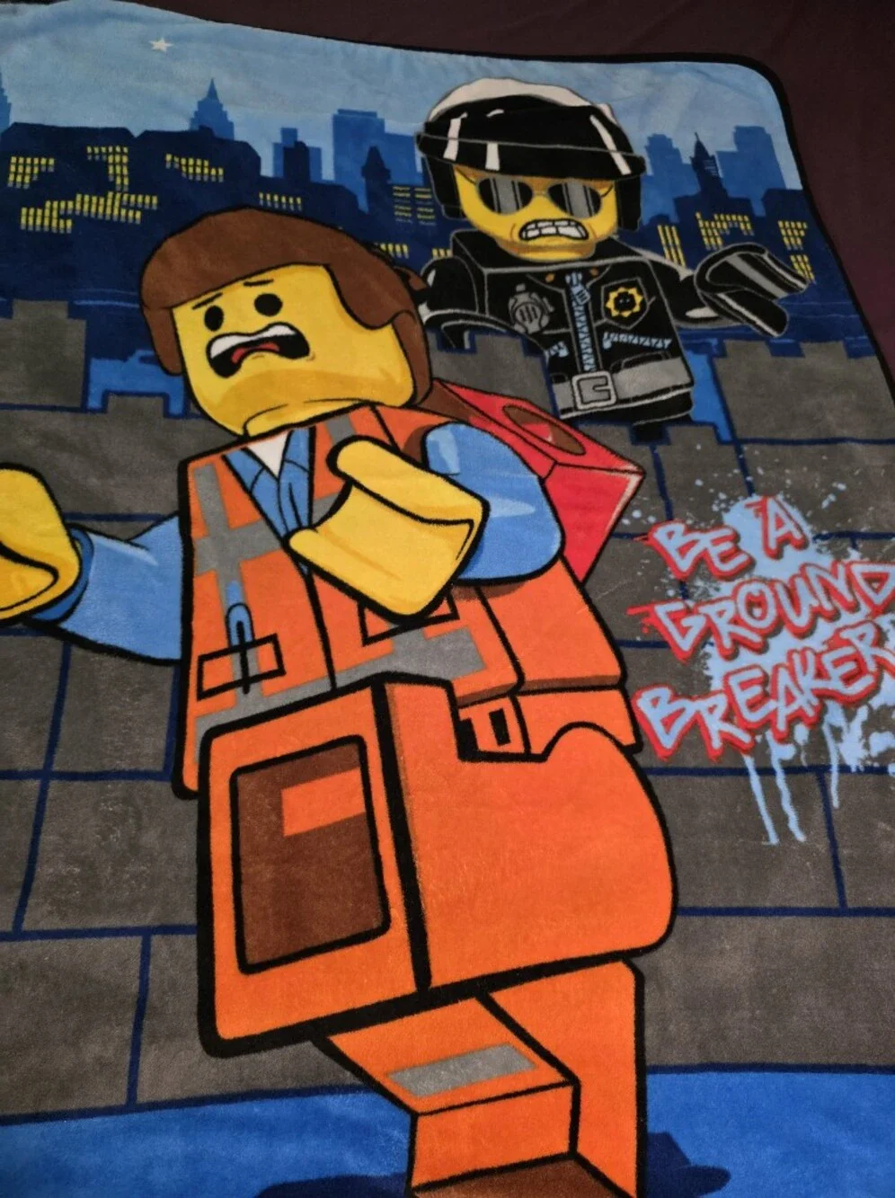 Lego Movie Fleece Blanket 44 X 57 Inches Soft Throw